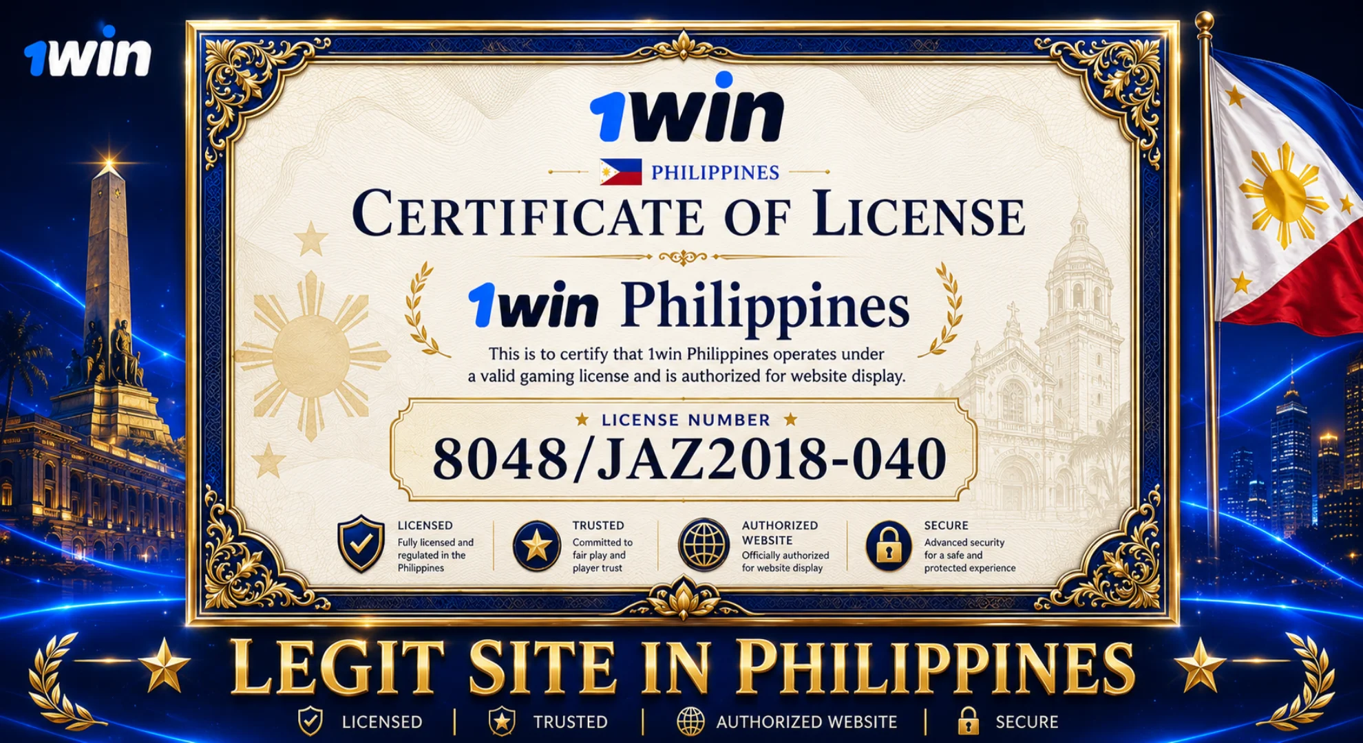 1win license and legality