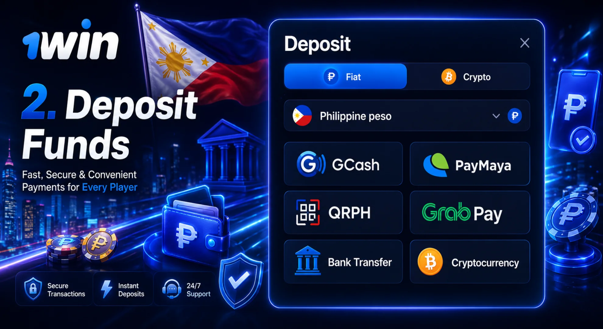 deposit funds