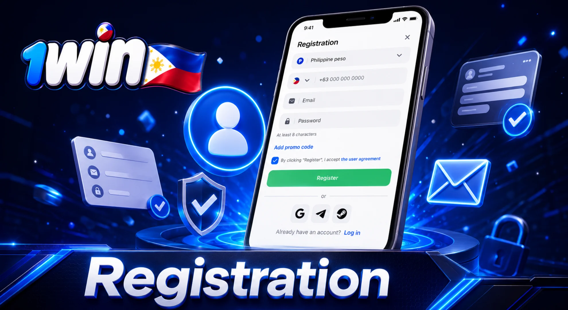 how to register at 1win casino philippines