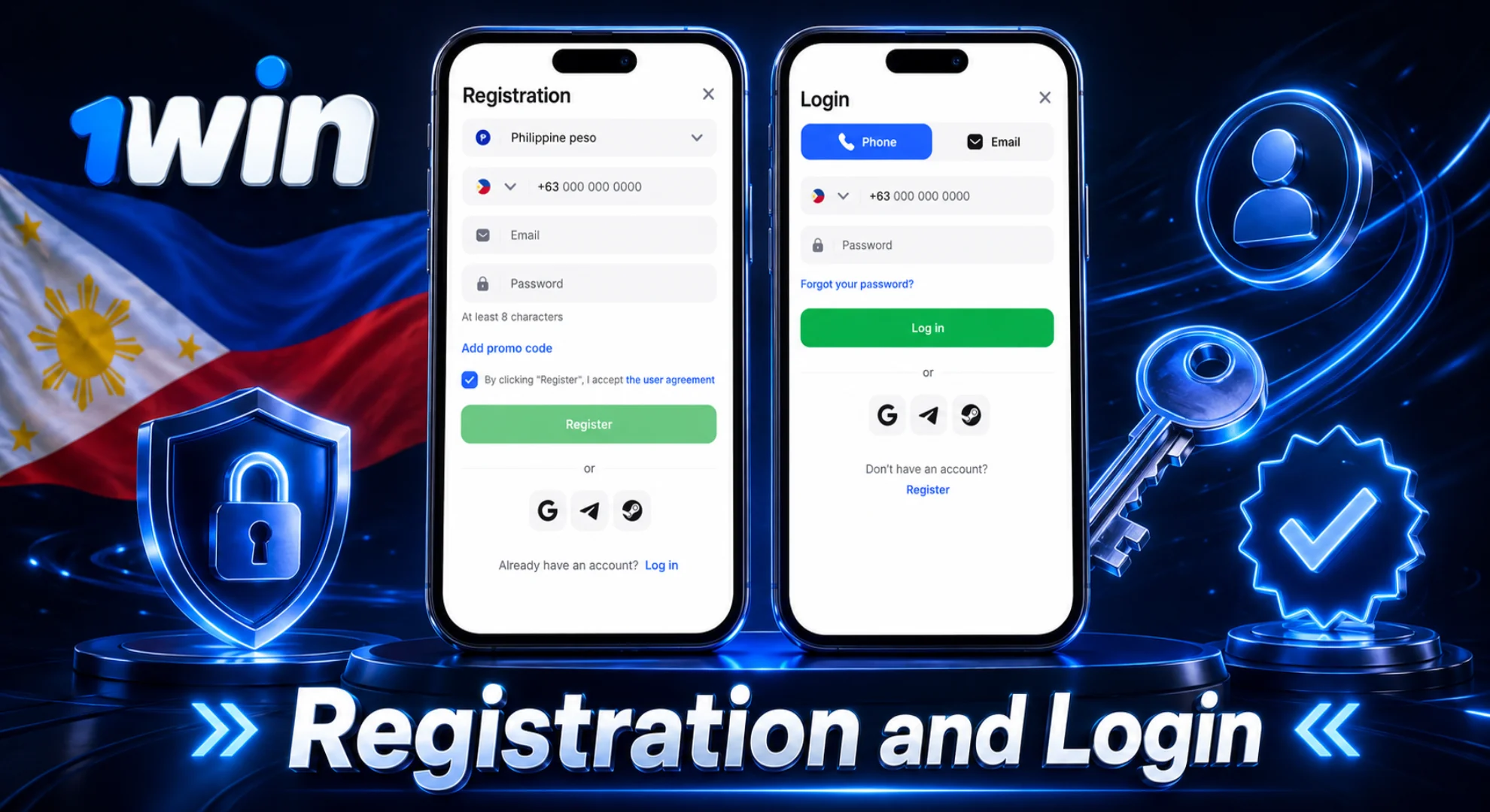 login and registration at 1win casino philippines