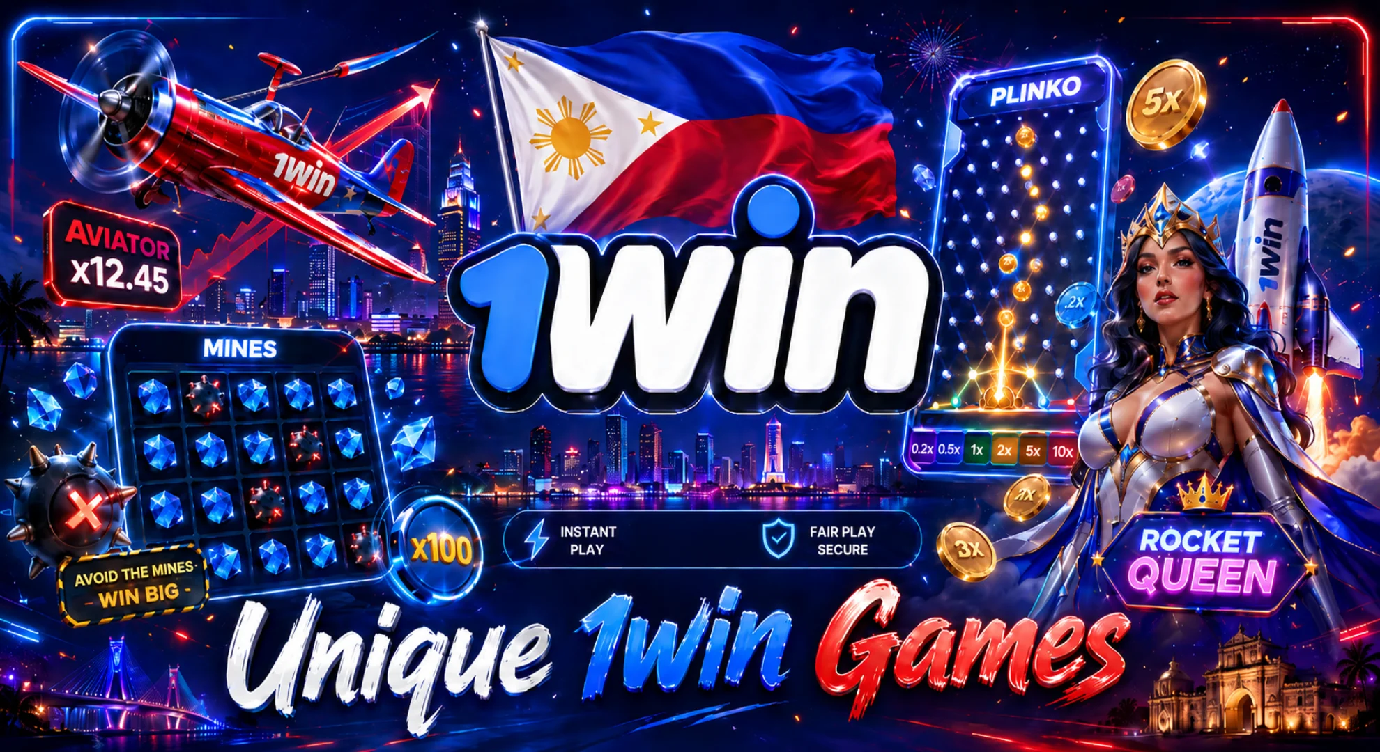 unique games made for 1win casino