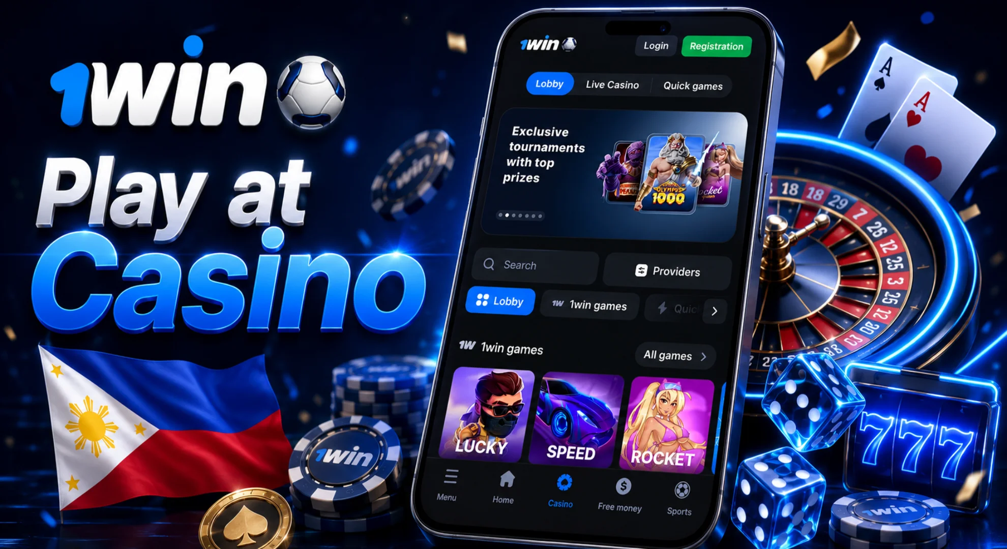 play casino in 1win mobile app