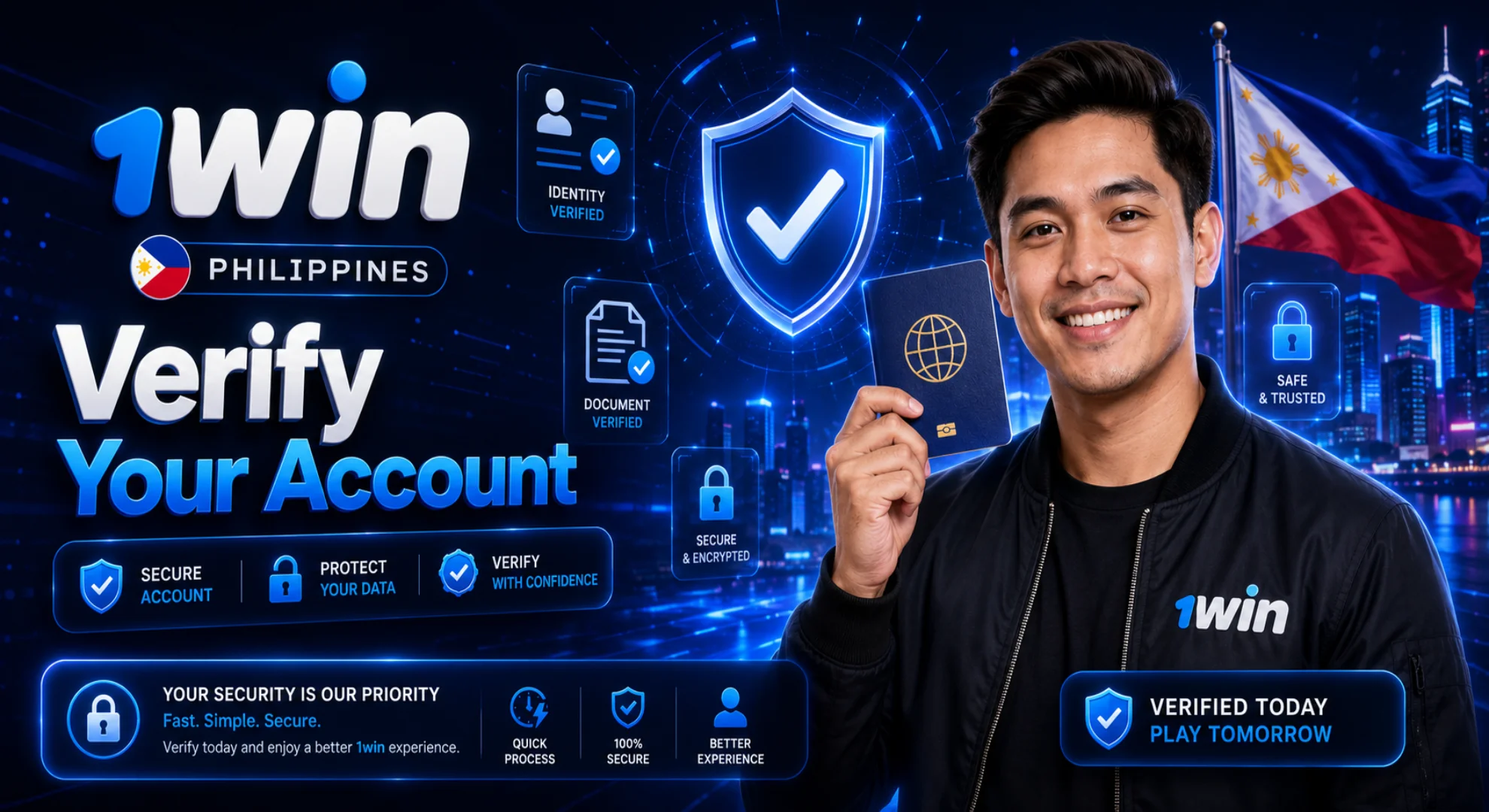 how to verify your 1win account
